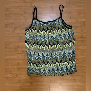 Camisole with Colorful Chevron Pattern